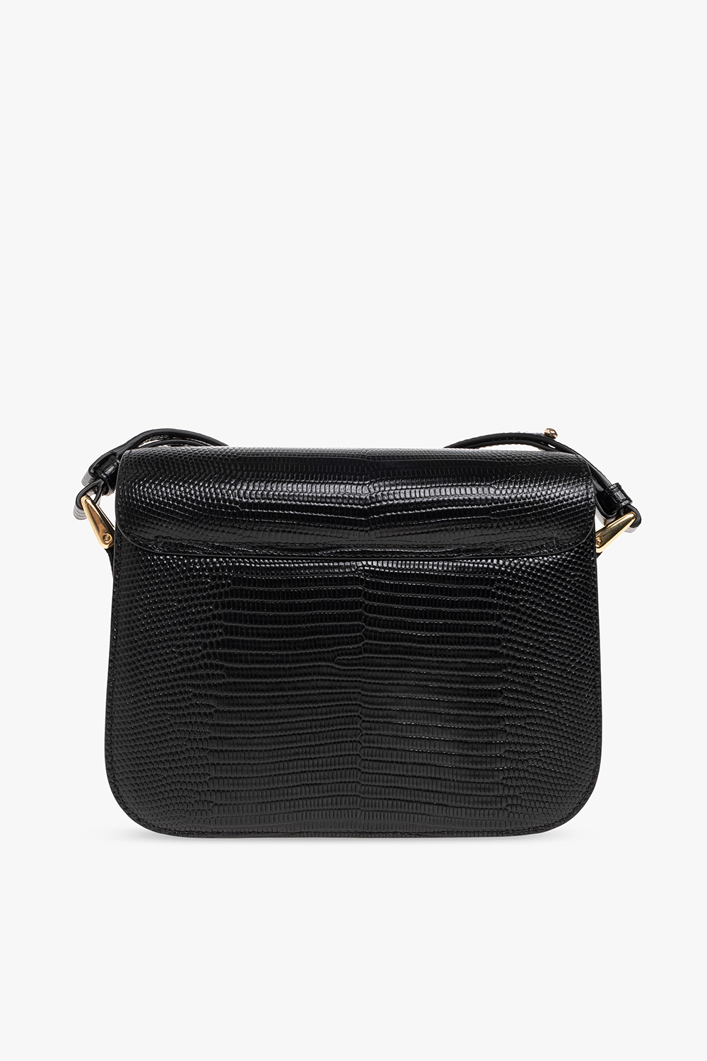 Black 'Grace Small' shoulder bag A.P.C. - quilted logo-patch